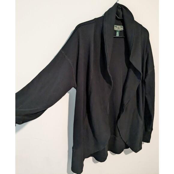 Lauren Active By Ralph Lauren Women's Black Cardigan - Picture 3 of 5